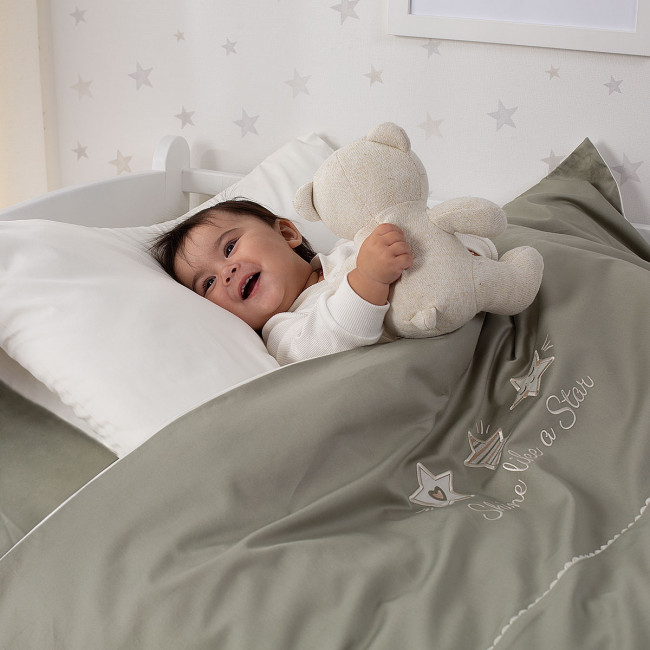 Комплект постельного белья Little Star 3 пр. Олива